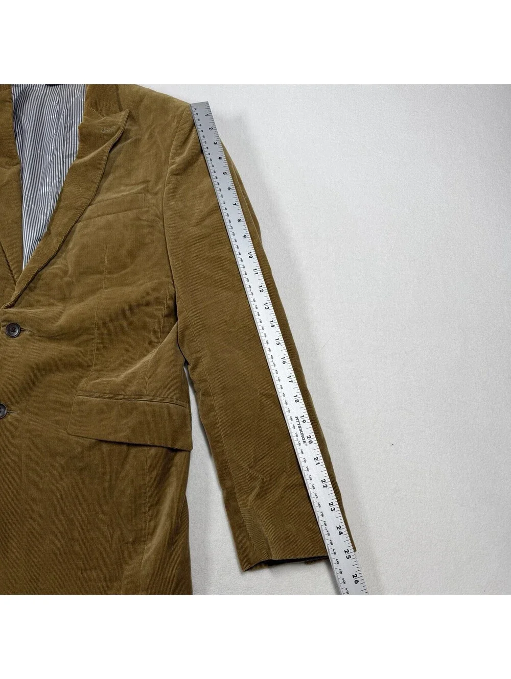 Banana Republic Blazer Mens 38R Corduroy Jacket Sport Coat Duca Visconti Brown